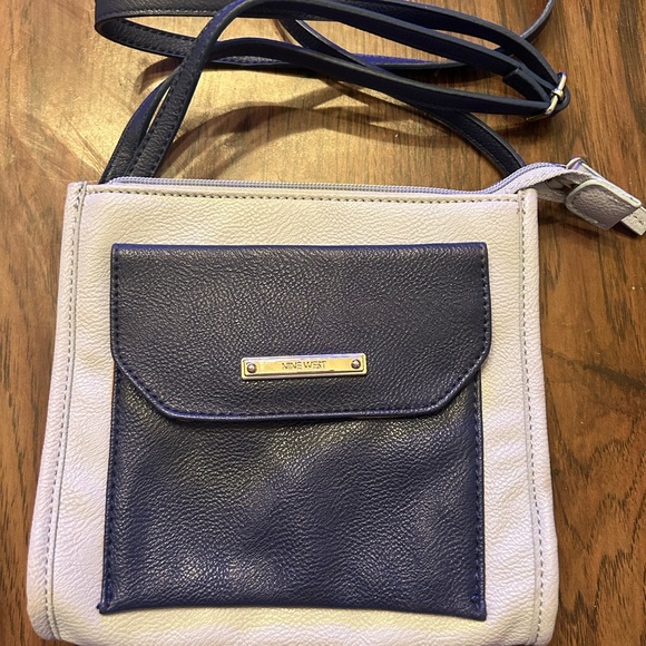 Nine West Handbags - Nine West Navy and Baby Blue Crossbody Bag